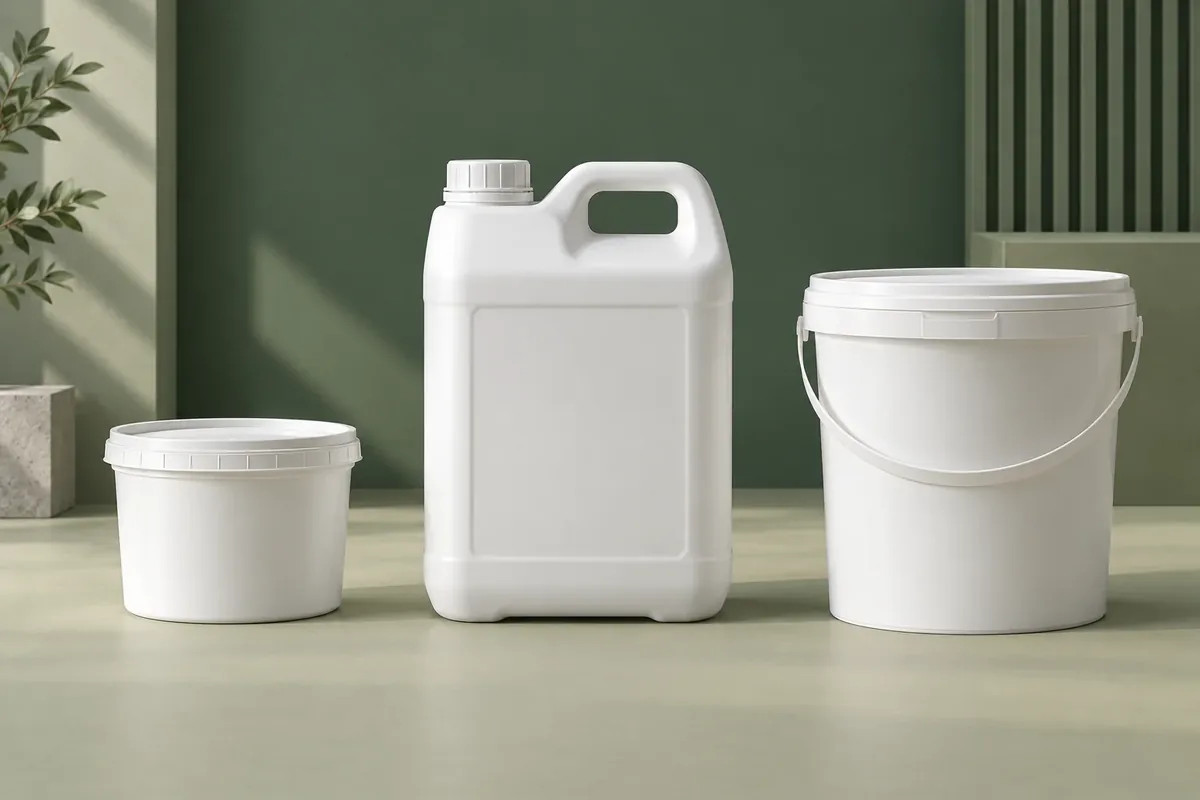 Illustration of neatly arranged packaging containers representing consistency and shared standards